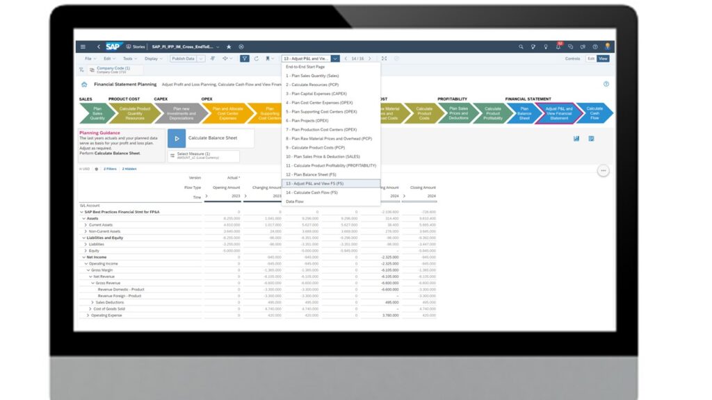 Kontenstruktur Finanzbericht: Anpassung GuV Anpassung GuV