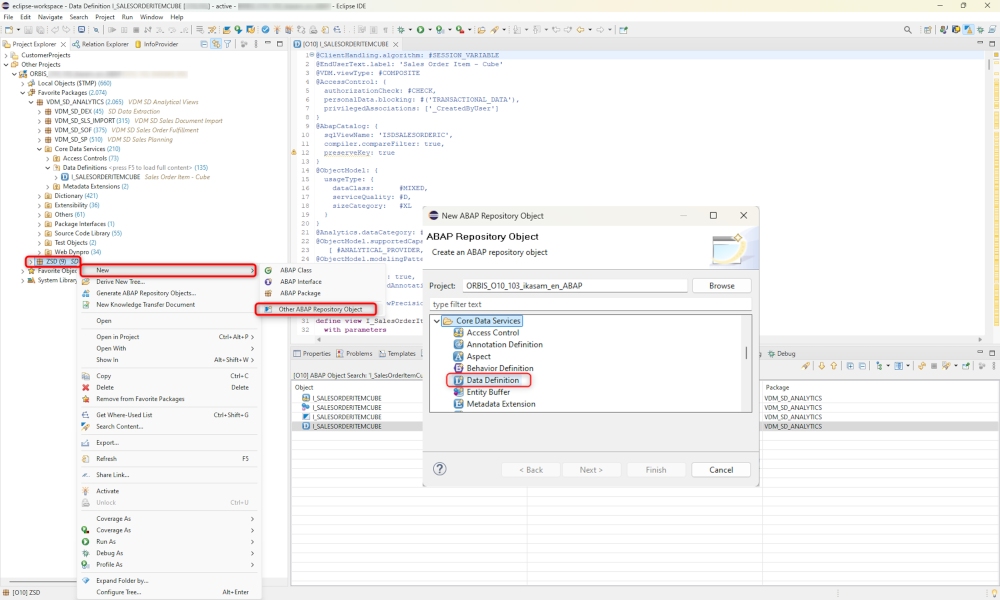 Überblick zu Custom VDM Views: ABAP Development Tools Custom VDM Views: ABAP Development Tools
