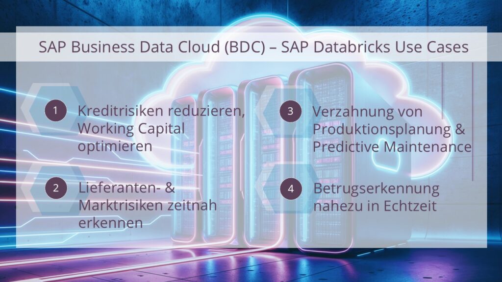 Integration von SAP Databricks in die BDC zeigt Use Cases mit geschäftlichem Mehrwert SAP BDC: SAP Databricks Use Cases
