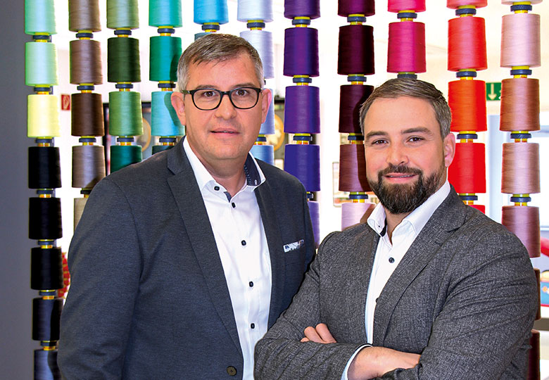 Stefan Kleissler und Markus Lang, Regional Sales Manager bei A&E Gütermann Sales Team A&E Gütermann