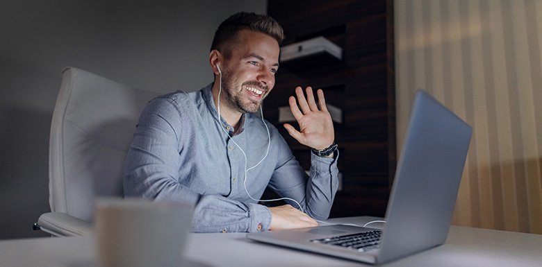 Teilnehmer einer individuellen 1:1 WebSession bei ORBIS