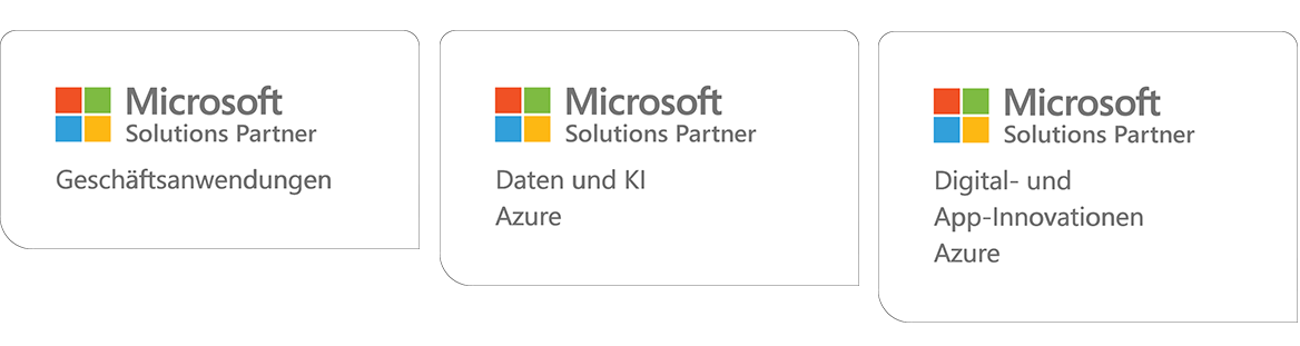 ORBIS ist in drei Bereichen Microsoft Solutions Partner ORBIS ist Microsoft Solutions Partner