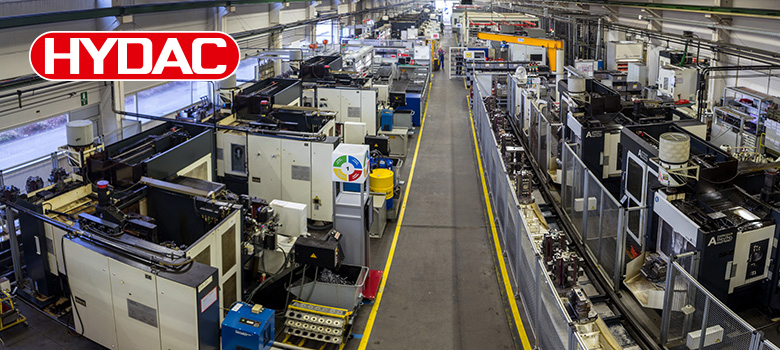 View into the production hall of the HYDAC group