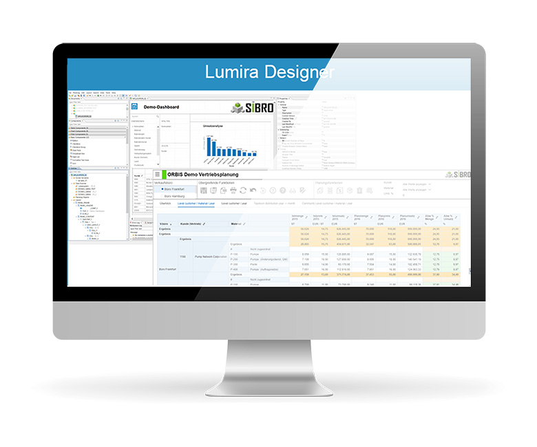Mit dem Lumira Designer werden Web-Applikationen für Endanwender entwickelt. 