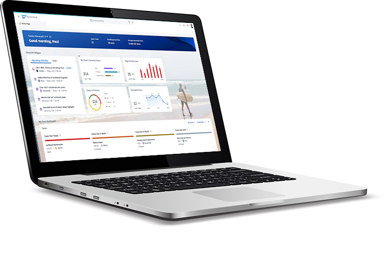 More satisfied customers with the modern SAP CRM solution, SAP Service Cloud SAP Service Cloud for customer support