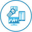 On all terminal devices Responsive cloud ERP icon