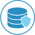 Highest security standards Cloud services with the highest security standards icon
