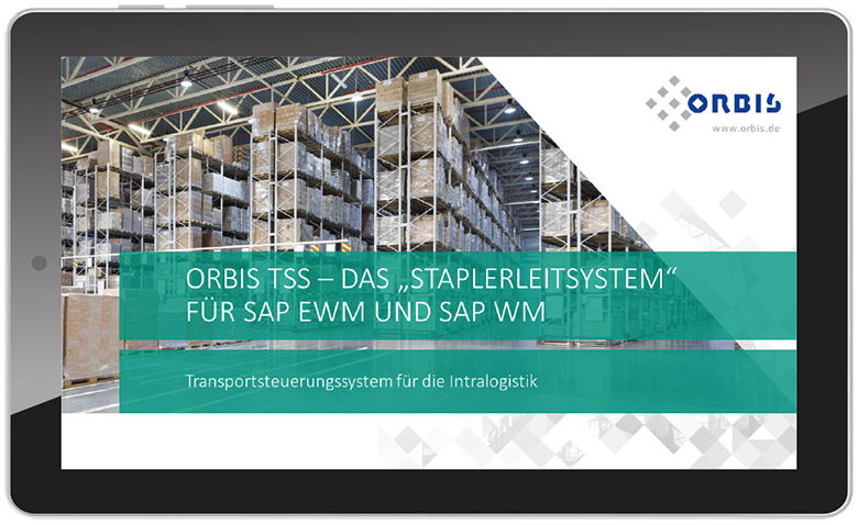 Alle Informationen zu ORBIS TSS, dem Transportsteuerungssystem für die Intralogistik Webcast zum Transportsteuerungssystem ORBIS TSS