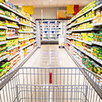 Effiziente Vertriebssteuerung mit ORBIS ConsumerONE Darstellung einesLebensmittelladens in der Konsumgüterindustrie