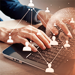 Effizientes Qualitätsmanagement für Ihren Adressbestand Computerbildschirm mit Grafik zum Adressbestand
